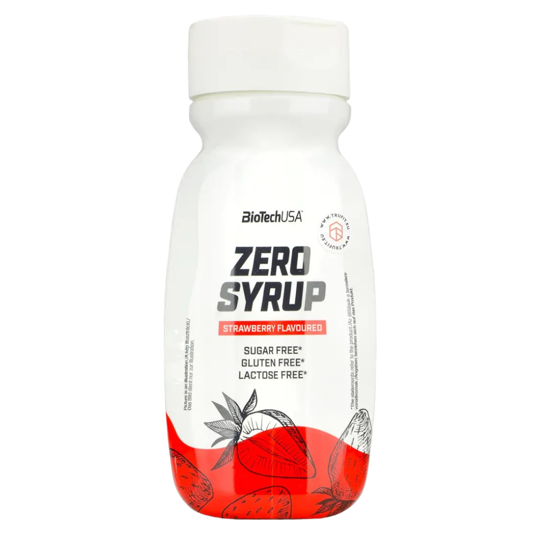 BioTech Zero Syrup Braškių skonio 320 ml