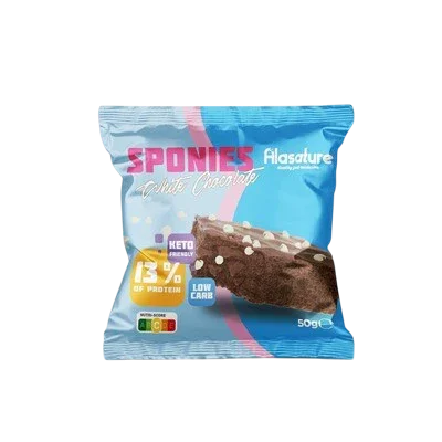 Baltojo Šokolado Sponies (Brownie) 60g - SUPLEMENTE
