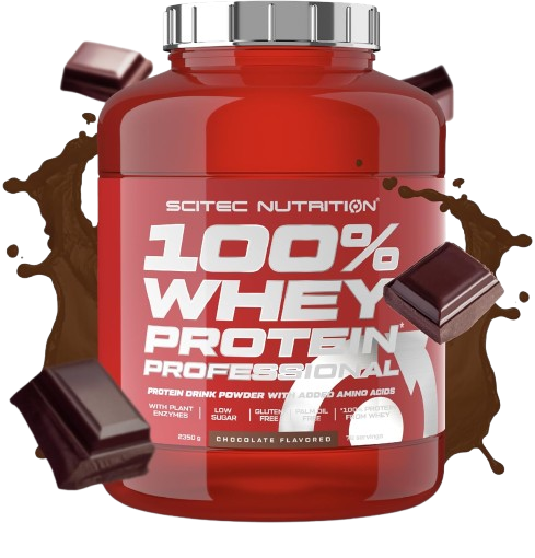Šokolado skonio baltymų milteliai- Scitec 100% Whey Protein Professional 920 g