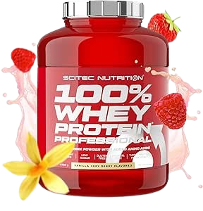 VANILLA VERY BERRY Skonio Scitec 100% Whey Protein Professional 920 g