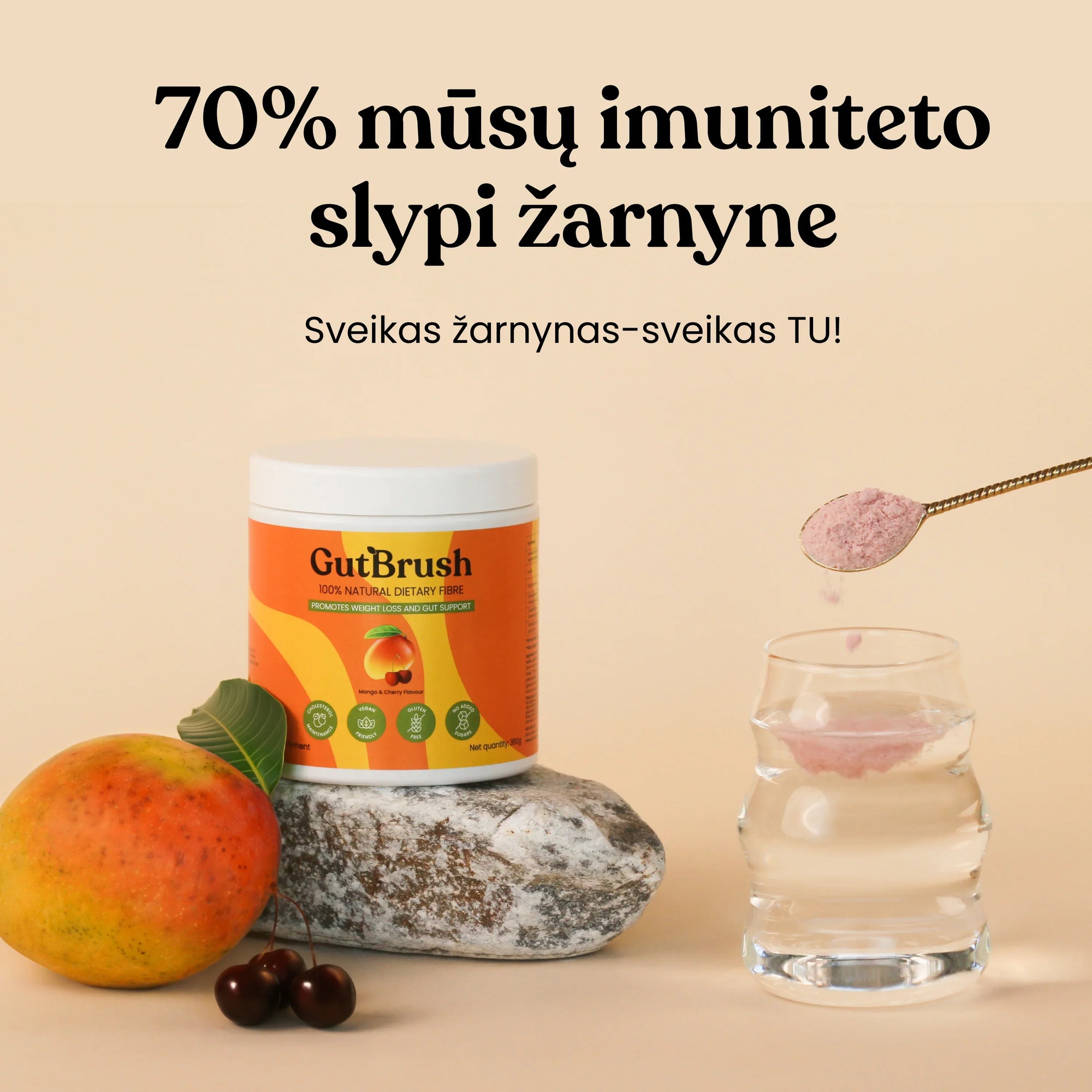 GutBrush maistinės skaidulos - SUPLEMENTE