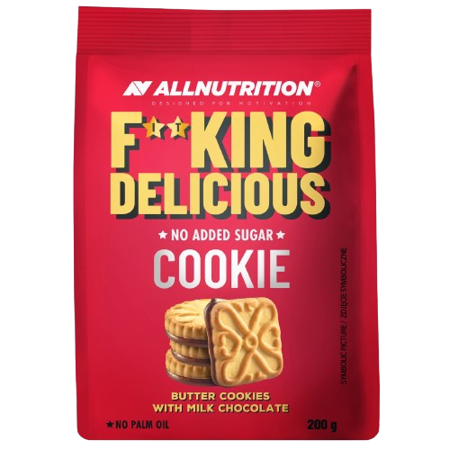 Allnutrition FITKING Delicious Butter Cookies with milk chocolate