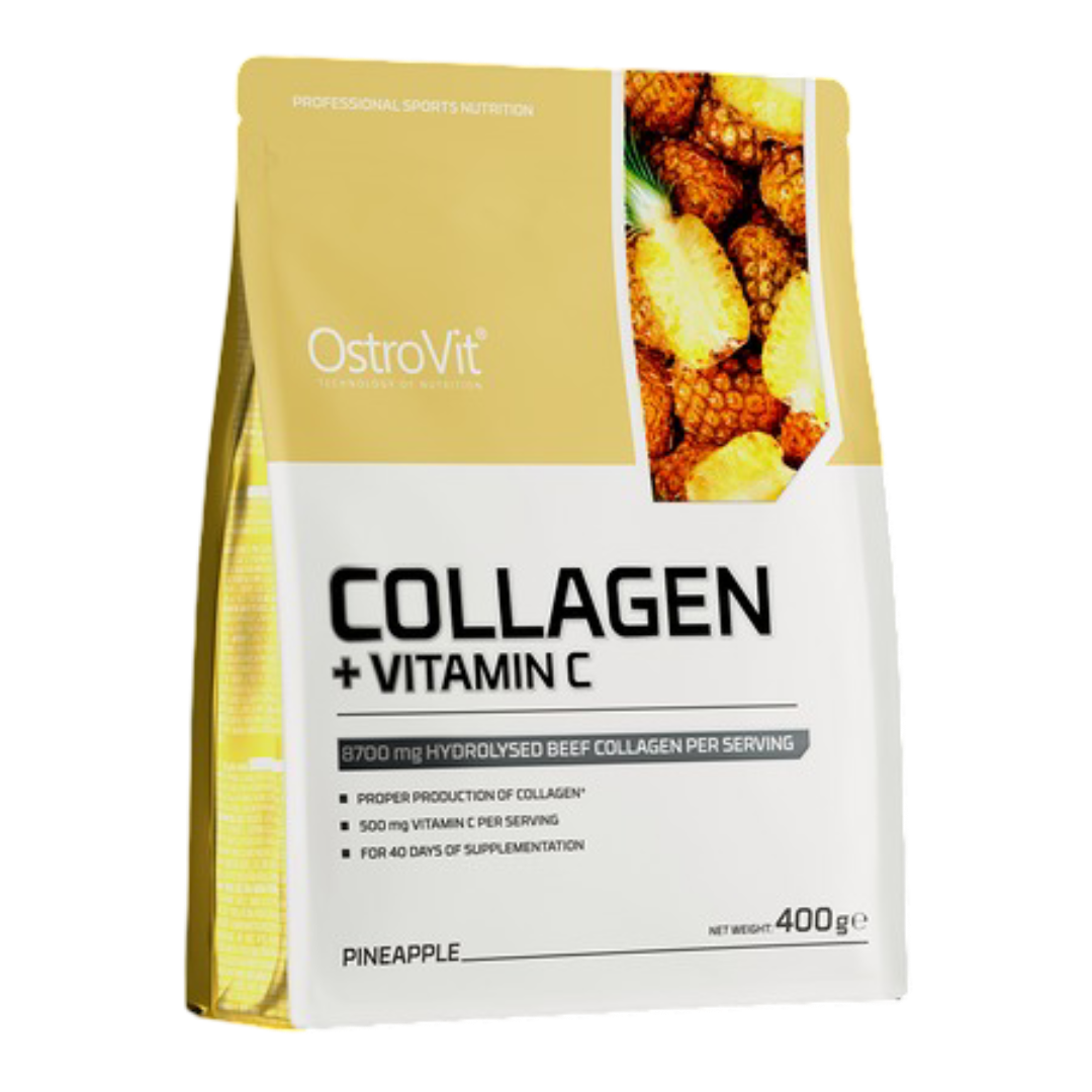 OstroVit kolagenas + vitaminas C ananasų 400 g