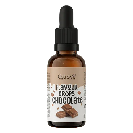 Šokoladiniai SKONIO LAŠAI OstroVit Flavour Drops 30ml. - SUPLEMENTE