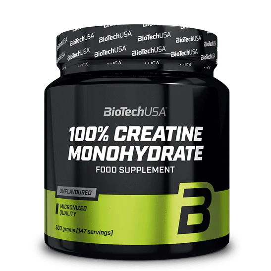 Biotech Usa 100% Creatine Monohydrate Kreatinas 500 g.